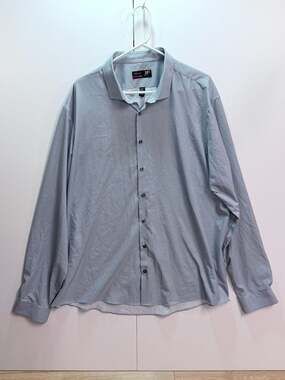 J.Ferrar Slim Stretch Geometric Print Button Down Shirt Size XXL